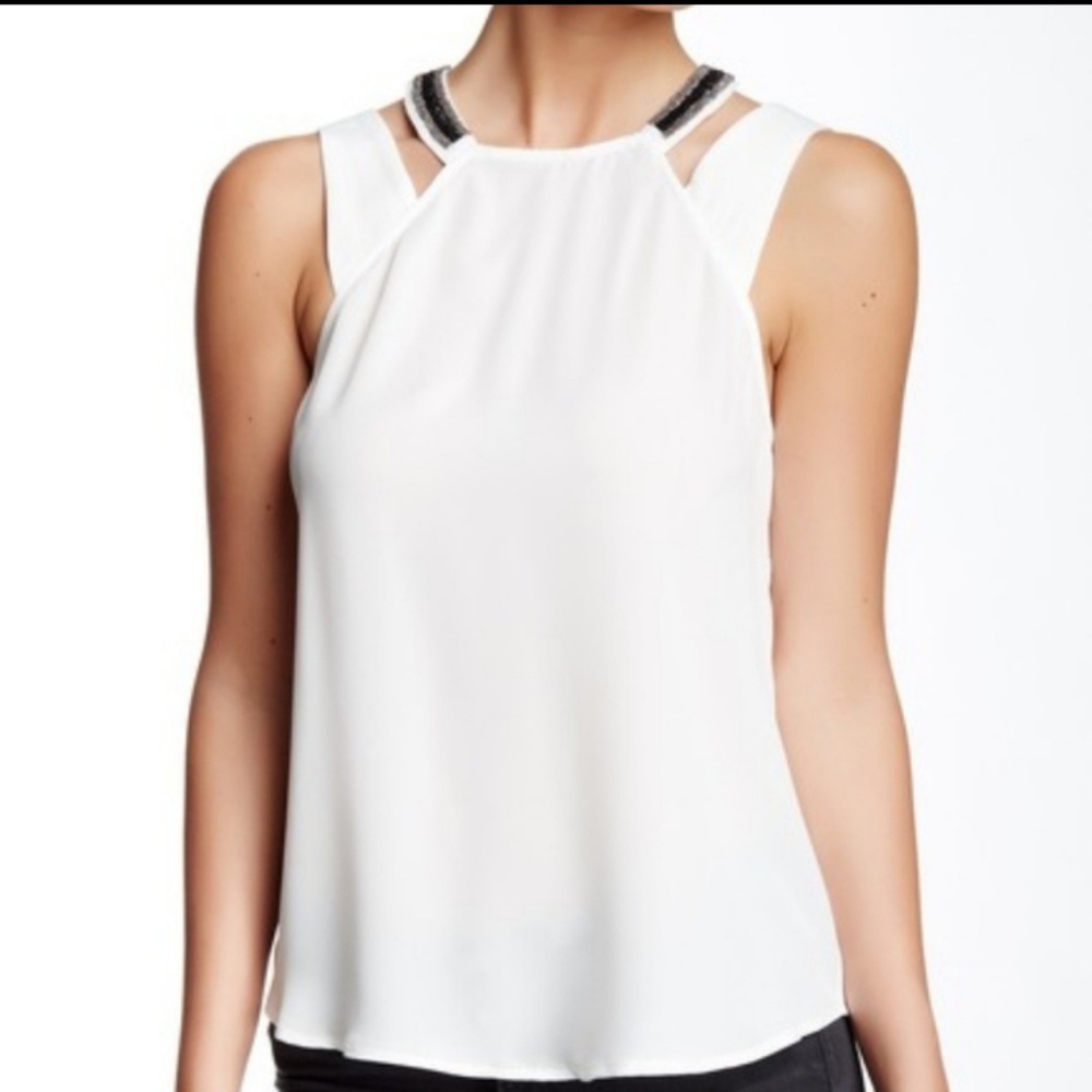 Socialite Beaded Halter neck Tank NWOT